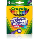 Crayola Ultra Clean Washable Large Crayons MultiColour Cy523281 in UAE