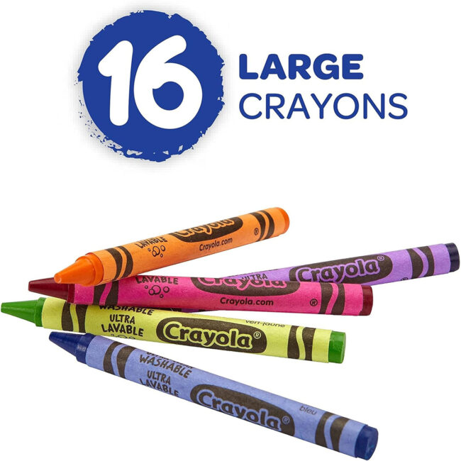 PLS-CY52-3281-04 Crayola Ultra Clean Washable Large Crayons MultiColour Cy523281 in UAE - view 4