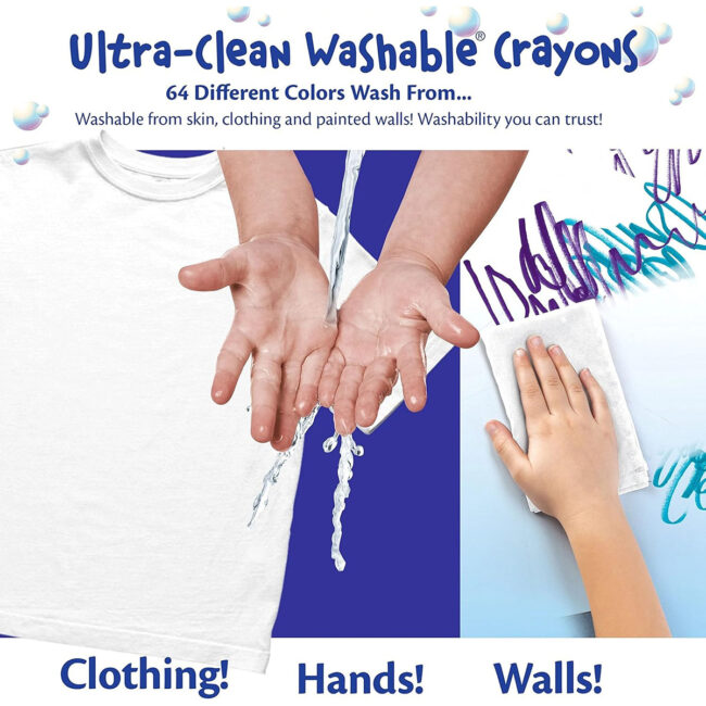 PLS-CY52-3281-05 Crayola Ultra Clean Washable Large Crayons MultiColour Cy523281 in UAE - view 5