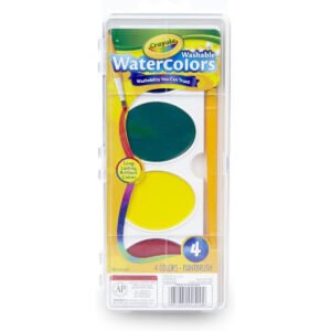 Crayola Jumbo Pans with Plastic Handled Brush 4Piece Set