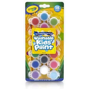 Crayola 540125 Crayola Washable Kids Paint Pots 18 Colors