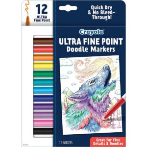 Crayola Ultra Fine Point Markers Art Markers Gifts for Teens 12 ct