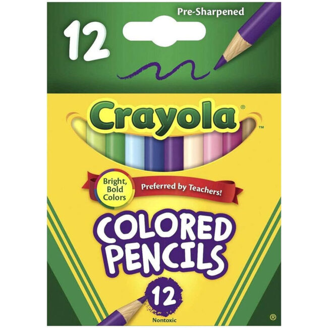 Crayola Short Colored Pencils MultiColour Cy684112 in UAE