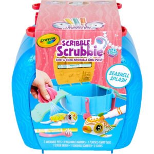 Crayola Scribble Scrubbie Pets Ocean Animals Playset Color Wash Creative Toy Gift for Kids Age 3 4 5 6