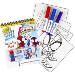 Crayola Color Wonder Activity Pad Spiderman Coloring Pages Mess Free Mini Markers Gift