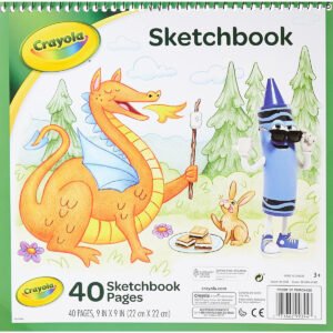 CRAYOLA Sketchbook White 9X9 40 sheets 1Pack 993404