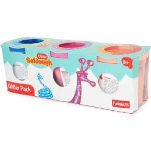 Funskool Fundough Glitter Pack Shaping and Sculpting 3years MultiColour