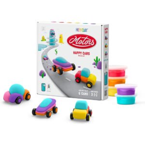Hey Clay Happy Cars set AirDry Clay 6 Cans