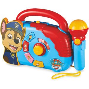 HTI Nickelodeon Paw Patrol Boombox With Light Working Microphone To Sing Along Portable and Lightweight design for portability Age Recommendation Generally suitable for children aged 18 m