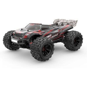 MJX Brushless RC Hobby GradeTruck High Speed 24Ghz Remote Control 116 Scale Radio Controlled Offroader Electronic Monster RC Truck RTR All Terrain Black