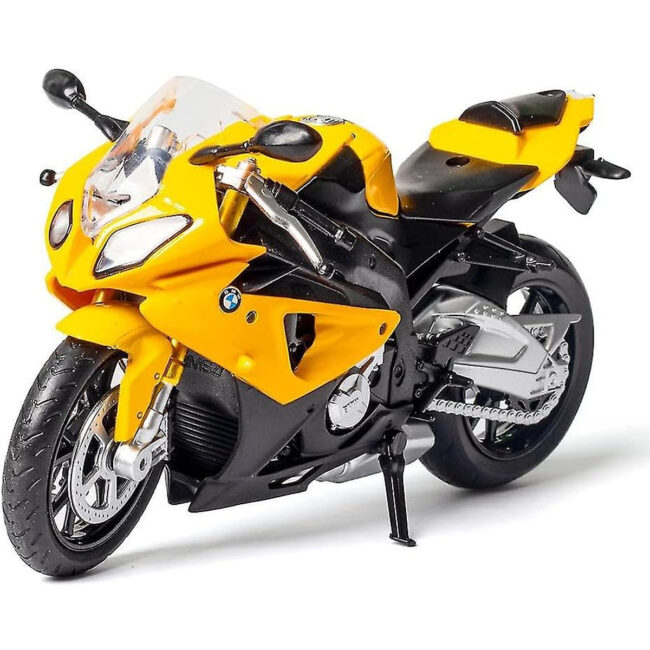 PLS-MSZ68001A-01 Dpower BMW S1000RR Yellow DieCast Replica Ultimate Collectors Item Limited Edition Size 112 For Kids 3 in UAE