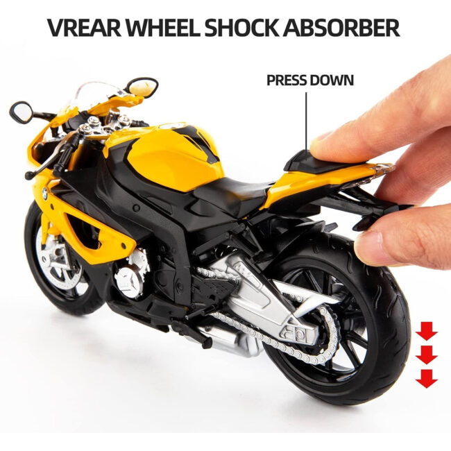 PLS-MSZ68001A-03 Dpower BMW S1000RR Yellow DieCast Replica Ultimate Collectors Item Limited Edition Size 112 For Kids 3 in UAE - view 4
