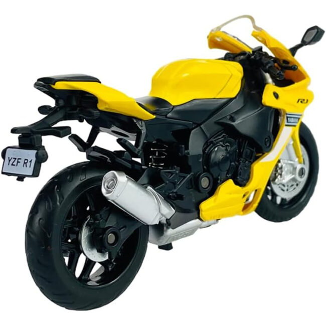 PLS-MSZ68491A-04 Dpower YAMAHA YZFR1 Yellow DieCast Replica Ultimate Collectors Item Limited Edition Size 112 For Kids 3 in UAE - view 4