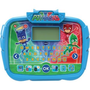 VTech Time To Be A Hero Learning Tablet PJ Masks Learn Tab 6 Learning Activities Interactive Toy with Sounds and Visual Feedback Multicolor