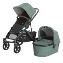 Uppababy Vista V3 Stroller With Bassinet Gwen Green Melange in UAE