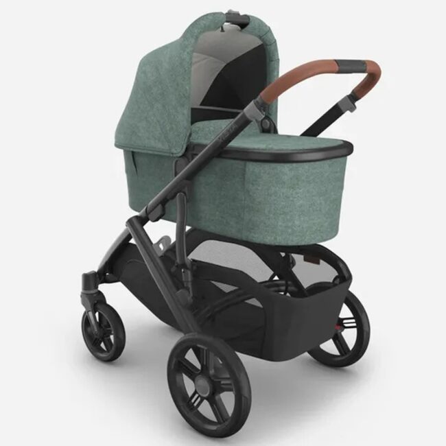 MR-0303-VIS-EU-GWN-02 Uppababy Vista V3 Stroller With Bassinet Gwen Green Melange in UAE - view 3