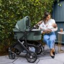 Uppababy Vista V3 Stroller With Bassinet Gwen Green Melange in UAE - view 4