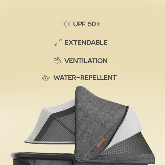 Uppababy Bassinet V3 Charcoal Melange in UAE - view 3
