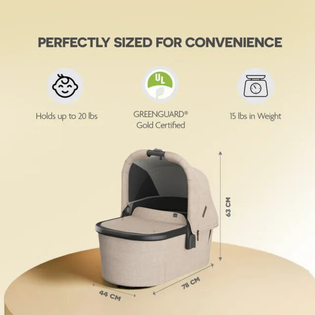 Uppababy Bassinet V3 Oat Melange in UAE - view 5