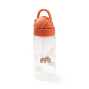 Done By Deer Straw Bottle Happy Clouds Papaya