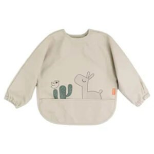 Done By Deer Sleeved Pocket Bib Lalee Sand