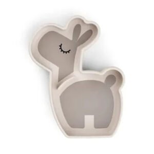 Done By Deer Silicone StickStay Snack Plate Lalee Sand