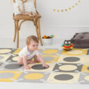 SkipHop Playspot Floor Tiles Gold amp Grey in UAE - view 3