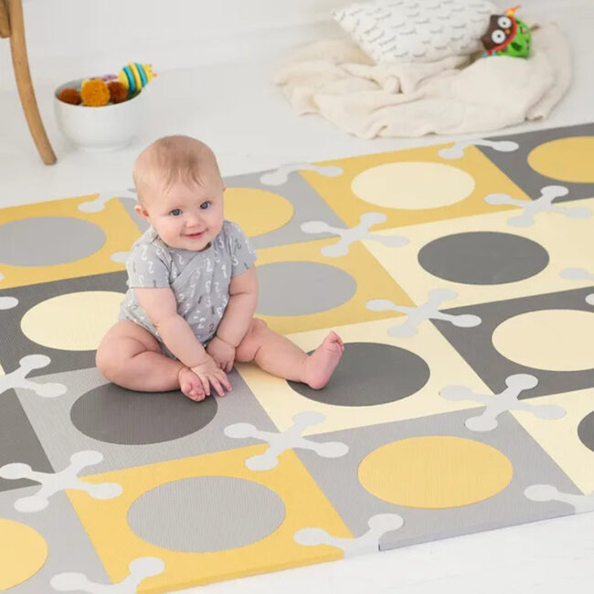 SkipHop Playspot Floor Tiles Gold amp Grey in UAE - view 5