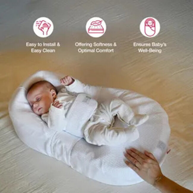 MR-443166-04 Red Castle Cocoonababy Fitted Sheet White in UAE - view 4
