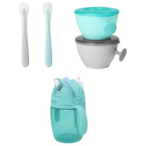 Skiphop Easy Feed Mealtime Set TealGrey