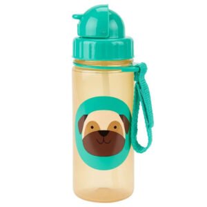 SkipHop Zoo Straw Bottle Pug 384ml
