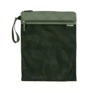 SkipHop Grab amp Go Wet Dry Bag Dark Sage