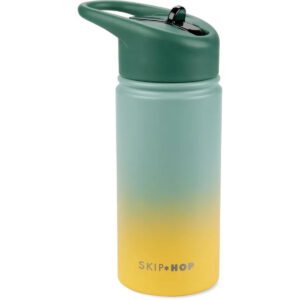 SkipHop Wander Stainless Steel Straw Bottle Bugs 450ml