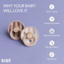 BIBS Round Pacifier Studio Colour 2 Pack Block Latex Size 2 Blush Mix in UAE - view 2