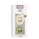 BIBS Anatomical Nipple Pacifier Colour 2 Pack Latex Size 2 Ivory Sage in UAE - view 5