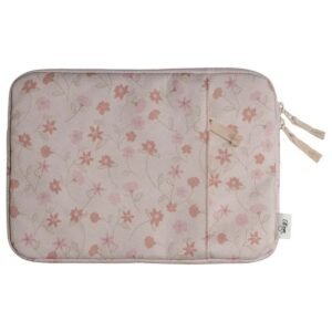 Citron Protective Ipad Sleeve w Zipper Flower