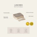 Citron Lunchbox With Fork Spoon Dusty Blue in UAE - view 3