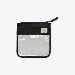 Citron Clear Zipper Pouch Small Black