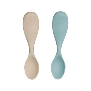 Citron Silicone Feeding Spoon Set of 2 Short