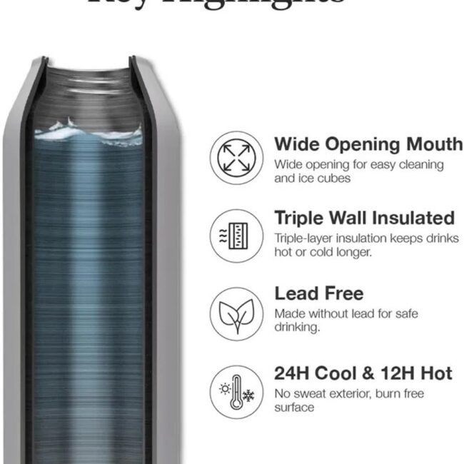 MR-C6290361065297-03 Citron Spaceship Stainless Steel Water Bottle 500ml in UAE - view 4