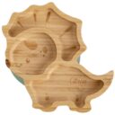 Citron Organic Bamboo Plate Suction Spoon Dino Pastel Green in UAE