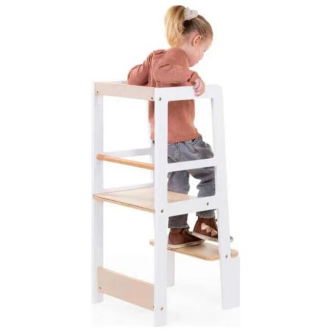 MR-CHLTNW-02 Childhome Learning Tower White Natural in UAE - view 4