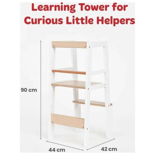 MR-CHLTNW-03 Childhome Learning Tower White Natural in UAE - view 3
