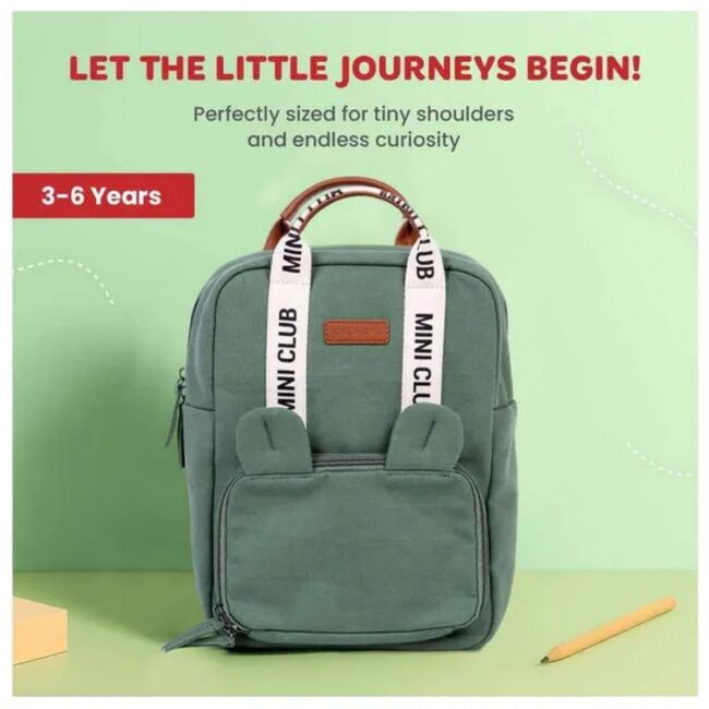 MR-CWKIDSCGR-03 Childhome Mini Club Kids Backpack Signature Green in UAE - view 4