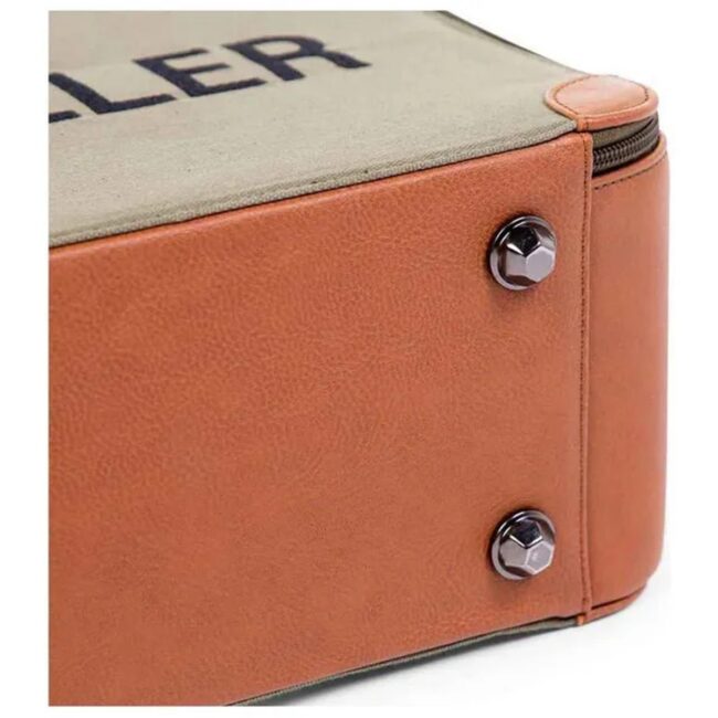 Childhome Mini Traveller Kids Suitcase Kaki Canvas in UAE - view 5