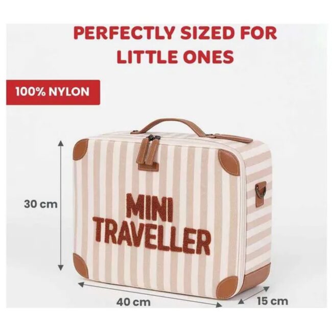 Childhome Mini Traveller Kids Suitcase Nude Terracotta in UAE - view 4