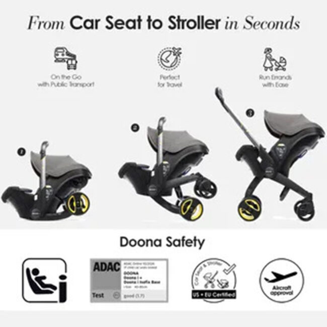 MR-DN0009-03 Doona Infant Car Seat Grey Hound in UAE - view 3
