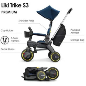 Doona S3 Liki Trike Royal Blue in UAE - view 2