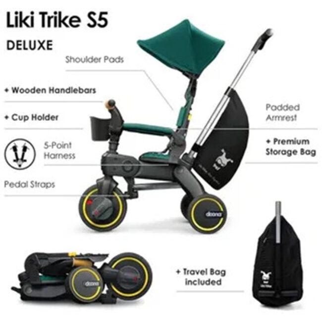 Doona Liki Trike S5 Racing Green in UAE - view 2