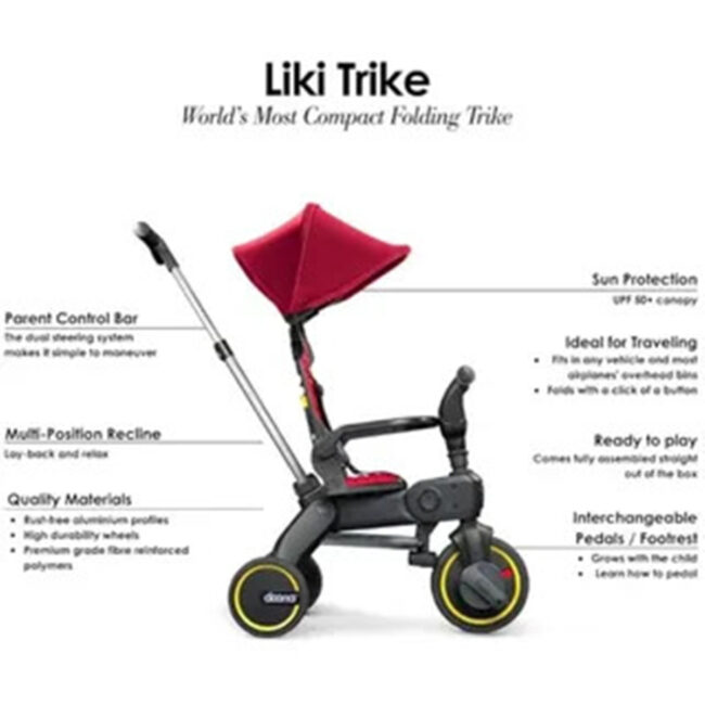 Doona Liki Trike S1 Flame Red in UAE - view 3